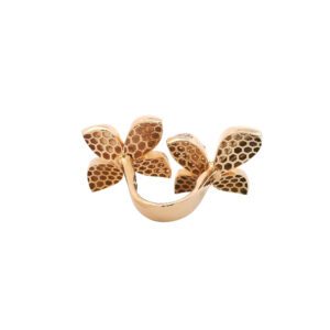 Golden Bloom Statement Ring