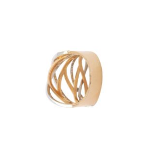 Radiant Weave Gold Ring