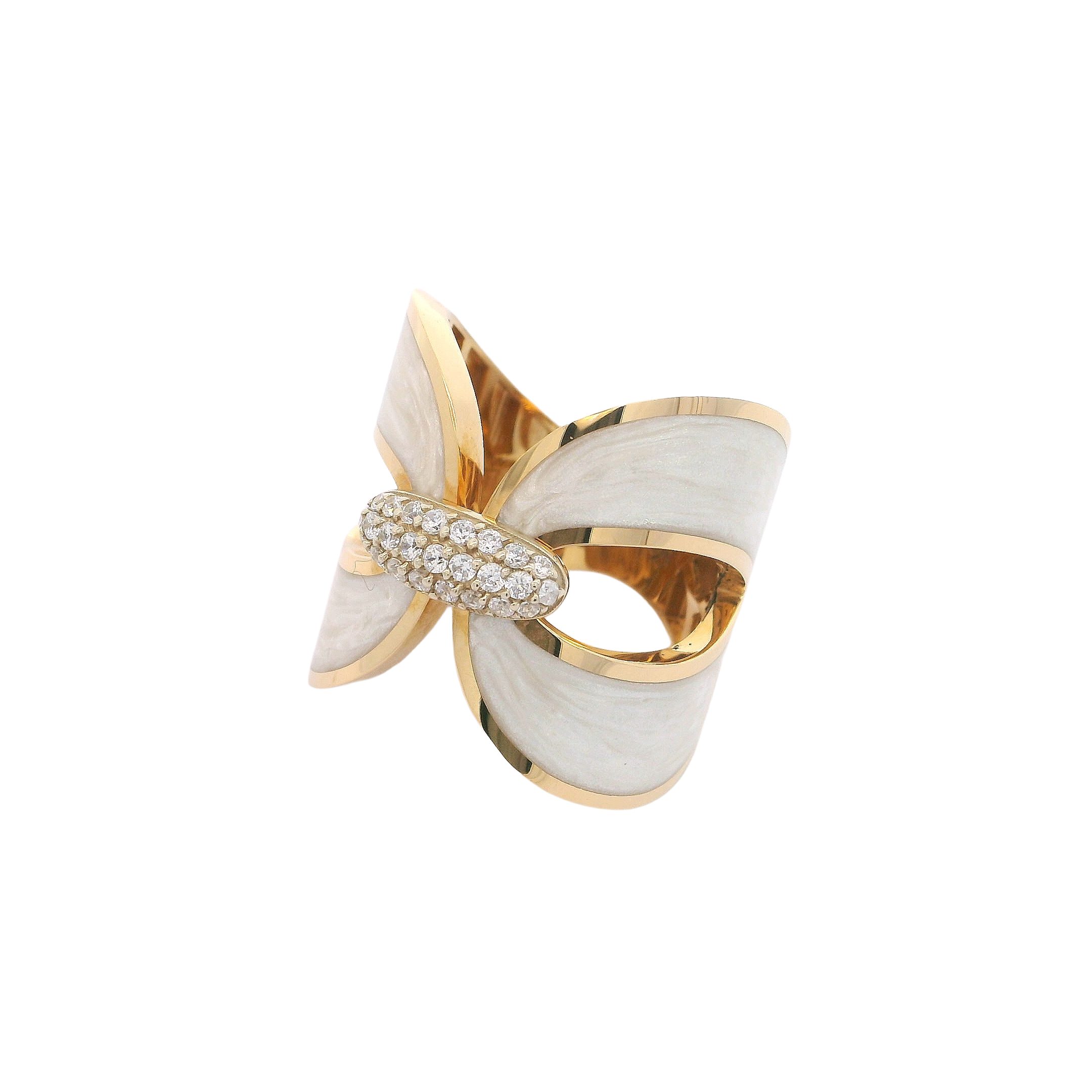 Mother of Pearl Celestial Wings Ring
