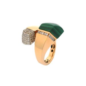 Green Edge Gold Ring