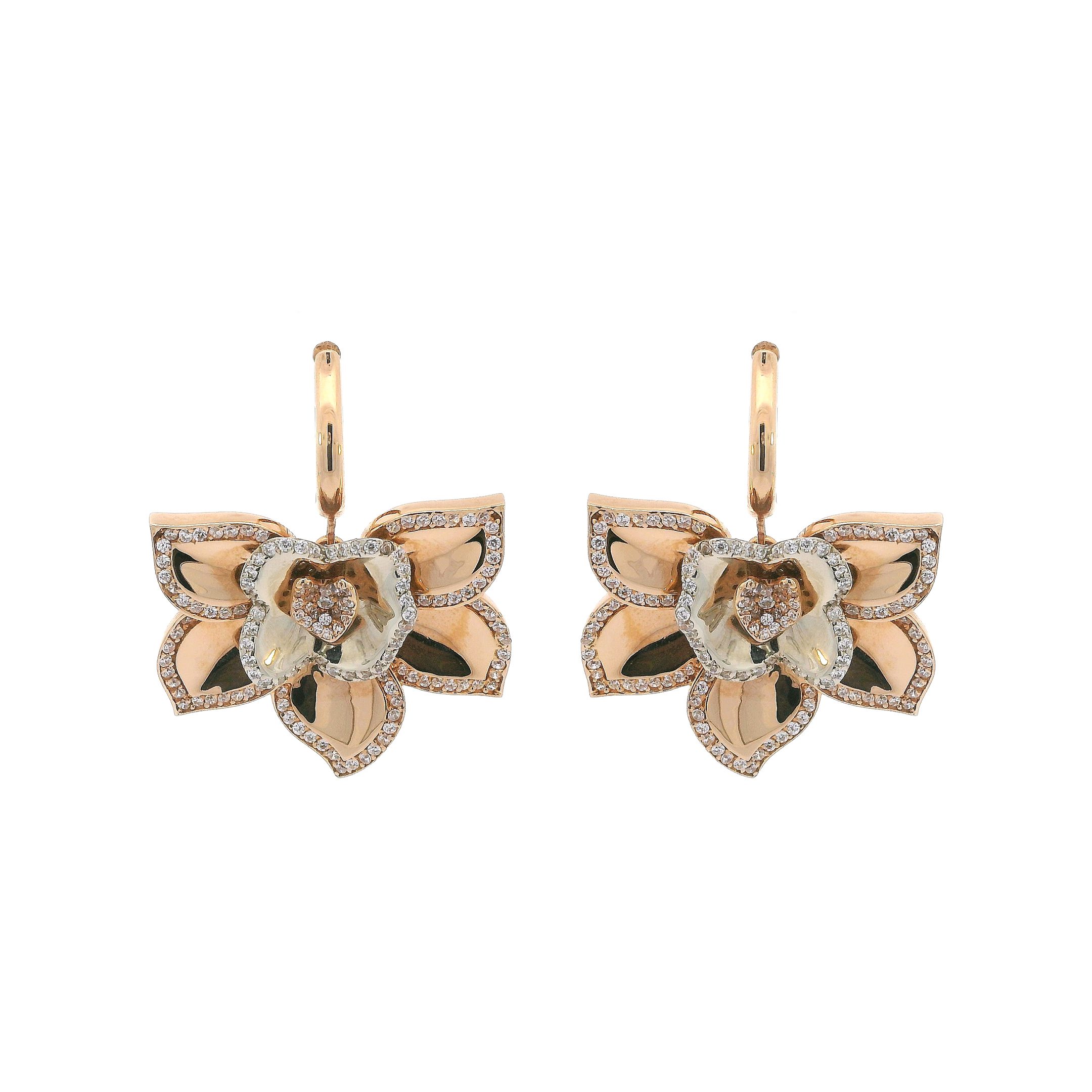 Floral Bloom Gold Earrings