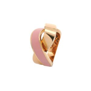 Blush Twist Pink Enamel Ring